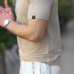 Crew Neck T-Shirt // Beige (S)