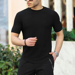 Crew Neck T-Shirt // Black (S)