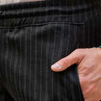 Striped Jogger // Black (S)