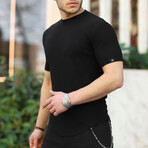 Crew Neck T-Shirt // Black (S)