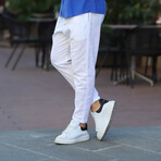 Pleated Trousers // White (S)