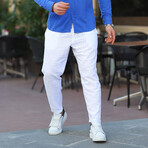 Pleated Trousers // White (S)