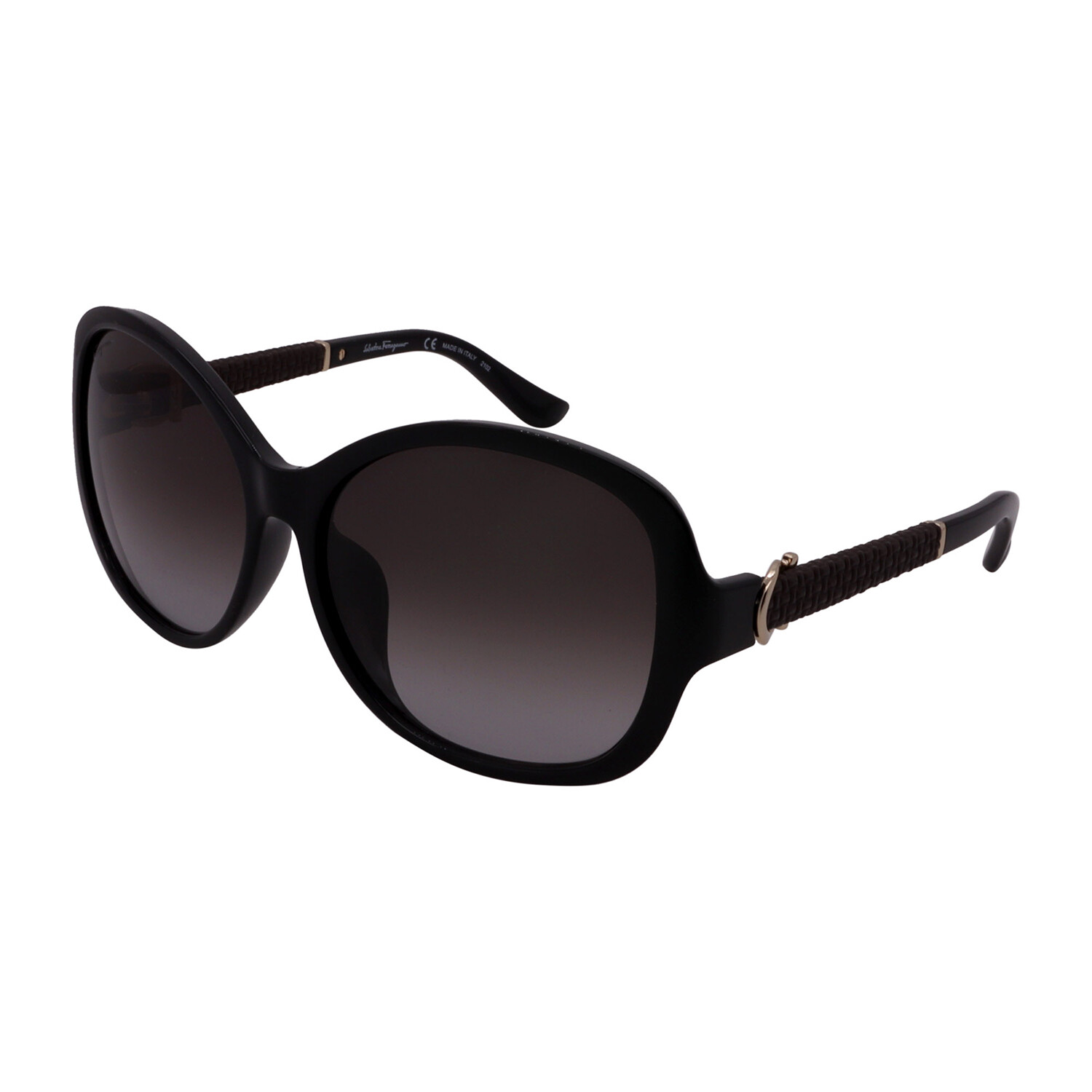 Womens Sf744sla 001 Square Sunglasses Black Gray Gradient Salvatore Ferragamo Touch Of 