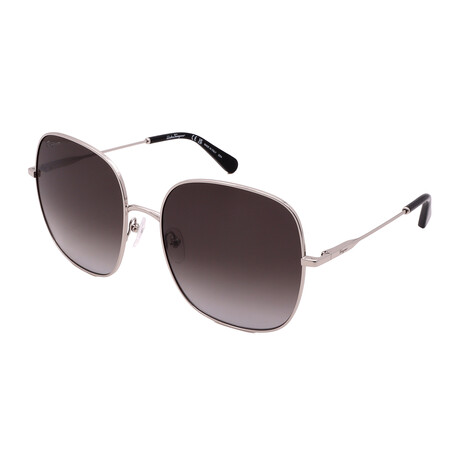 Unisex SF300S 041 Square Sunglasses // Silver + Gray Gradient