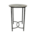Marble Top Side Table // Gray