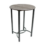 Marble Top Side Table // Gray