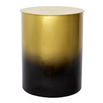 Metal Side Table // Gold + Black