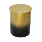 Metal Side Table // Gold + Black