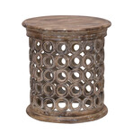 Carved Ring Side Table