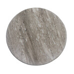 Marble Top Side Table // Gray