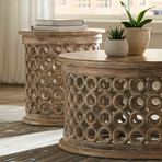 Carved Ring Side Table