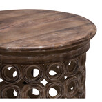 Carved Ring Side Table