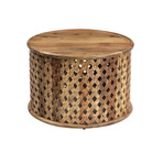 Carved Marble Top Coffee Table