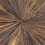 Metal Coffee Table + Rail Wood Top