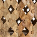 Carved Marble Top Coffee Table