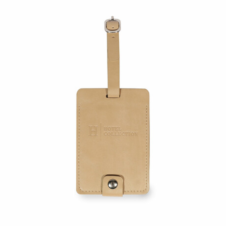 Hotel Collection Luggage Tag // Beige