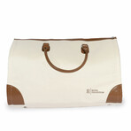 Hotel Collection Duffel Bag // Beige & Brown