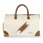 Hotel Collection Duffel Bag // Beige & Brown