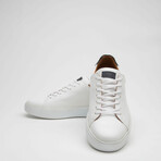 TT1505 Genuine Leather Men Sneakers // White (Size: 45)