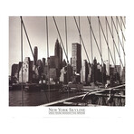 New York Skyline View from Manhattan Bridge // Artist Unknown