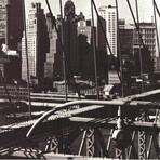 New York Skyline View from Manhattan Bridge // Artist Unknown