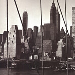 New York Skyline View from Manhattan Bridge // Artist Unknown