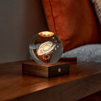 Amber Crystal Light // 3D Laser Galaxy