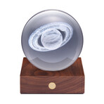 Amber Crystal Light // 3D Laser Saturn