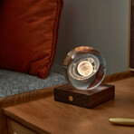 Amber Crystal Light // 3D Laser Saturn