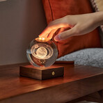 Amber Crystal Light // 3D Laser Saturn