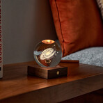 Amber Crystal Light // 3D Laser Galaxy