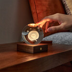 Amber Crystal Light // 3D Laser Dandelion