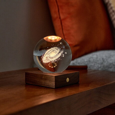 Amber Crystal Light // 3D Laser Galaxy