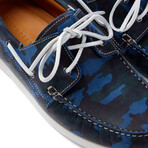 Hardy Marine Camo Boat Shoe // Blue (Men's Euro Size 42)