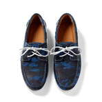 Hardy Marine Camo Boat Shoe // Blue (Men's Euro Size 42)