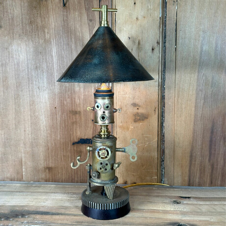 Brass Robot Table Lamp