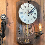 Newport Wall Clock and Lamp