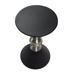 Metal Side Table // Black + Silver