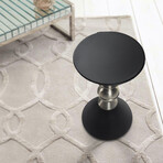 Metal Side Table // Black + Silver