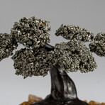 Small Pyrite Clustered Gemstone Tree on Citrine Matrix // Tree of Luxury // 1lb