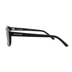 Balenciaga // Men's Aviator Sunglasses // Shiny Black