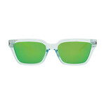 Gucci // Men's Square-Rectangle Sunglasses // Light Blue + Green