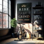 Rise And Grind (12"W x 18"H x 1.5"D)