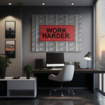 Work Harder (18"W x 12"H x 1.5"D)