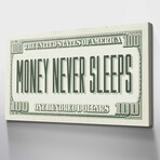 Money Never Sleeps (20"W x 10"H x 1.5"D)