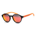 Armani Exchange // Men's Fashion AX4114SF-83366Q Sunglasses // Matte Black + Dark Violet Mirror Red