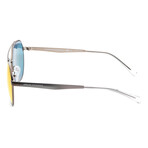 Armani Exchange // Men's Fashion AX2041S-60016Q Sunglasses // Matte Brown + Dark Gray Mirror Red-Yellow