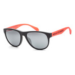 Armani Exchange // Men's Fashion AX4096SF-80786G Sunglasses // Matte Black-Red + Gray Mirror Black