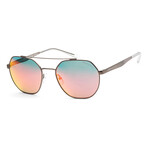 Armani Exchange // Men's Fashion AX2041S-60016Q Sunglasses // Matte Brown + Dark Gray Mirror Red-Yellow