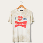 Women's I Love My Budweiser Tee (S)